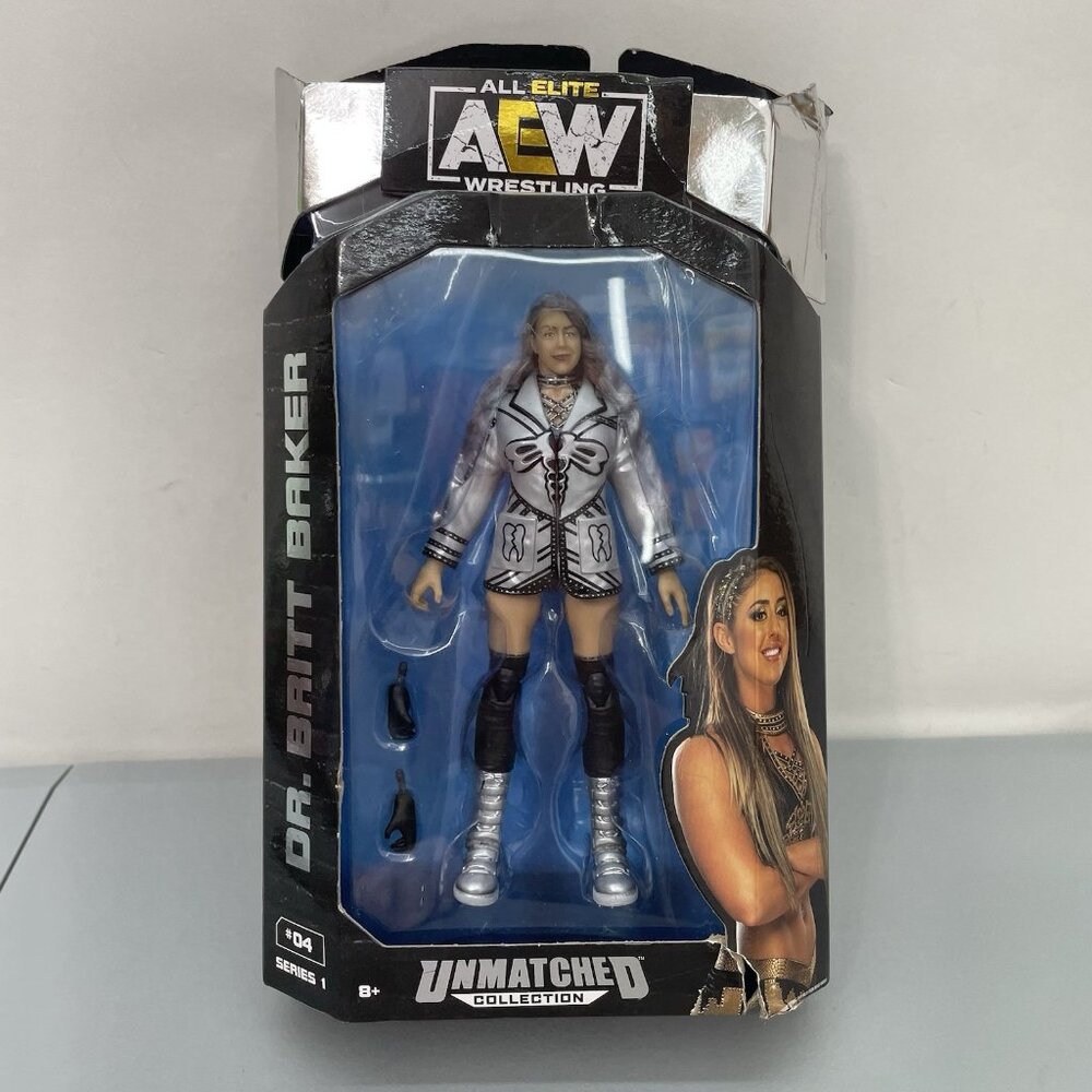 Dr Britt Baker Action Figure Unmatched Collection Figure All Elite Wrestling AEW
